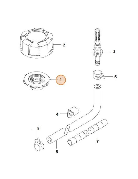 Junta respiradero tapón depósito gasolina Kawasaki FJ180V-STIHL