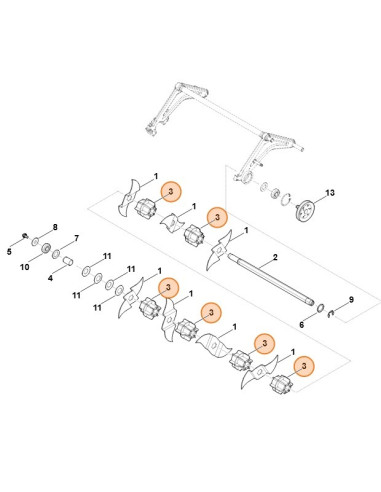 Placa distanciadora STIHL