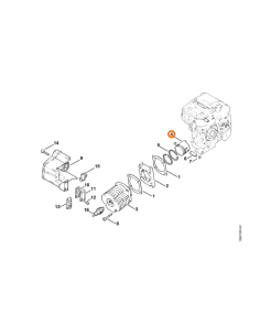 Pistón completo motosierra Ø 38 mm STIHL 2