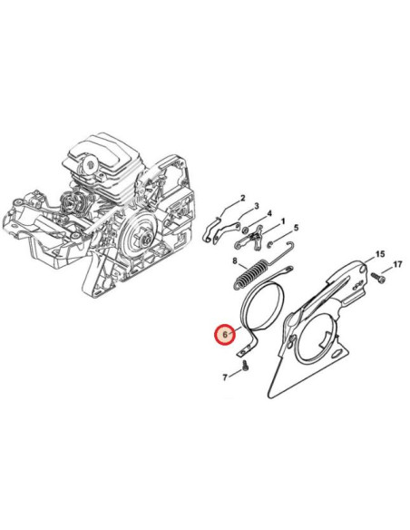 Cinta de freno de cadena motosierra STIHL