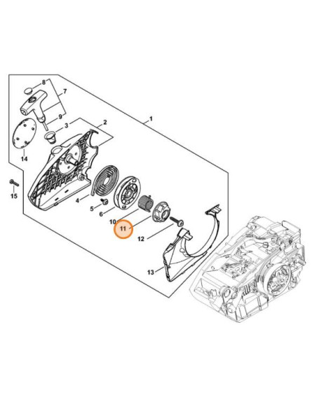 Pieza de arrastre del arrancador de motosierra STIHL