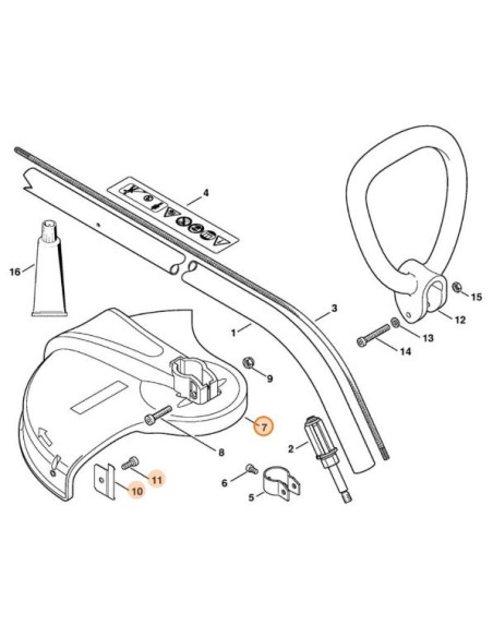 Protector de corte para cortabordes STIHL
