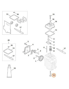 Válvula de motor STIHL 4-MIX® STIHL 2