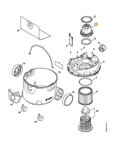 Motor eléctrico aspiradora STIHL SE62 / SE62E STIHL 2