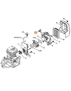 Mando giratorio del aire desbrozadora STIHL 2