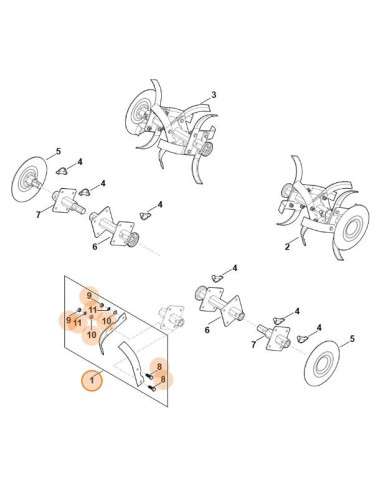 Juego de reparación (cuchillas de fresa)