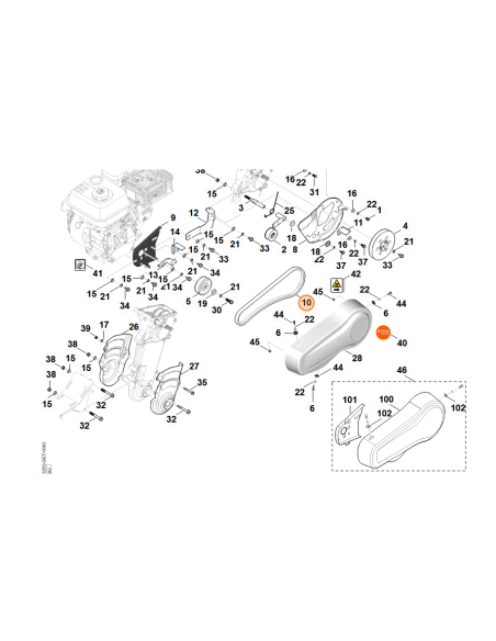 Correa de transmisión motoazada STIHL