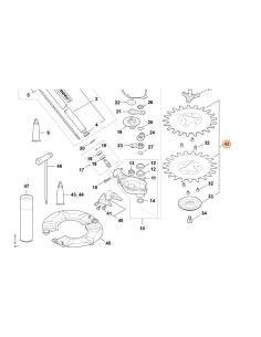Juego de cuchillas de recambio para STIHL RG/RGA STIHL 2