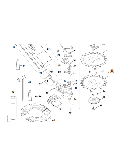Juego de cuchillas de recambio para STIHL RG/RGA STIHL