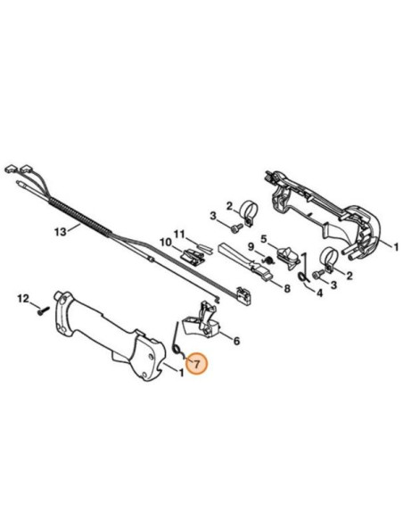 Muelle del gatillo del mando de acelerador STIHL