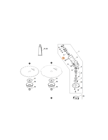 Tornillo cilíndrico IS-M6x40-Z1 STIHL