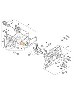 Rodamiento de bolas STIHL 2