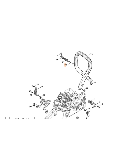 Dispositivo de seguridad sistema AV STIHL