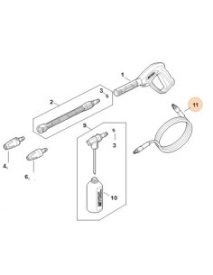 Manguera de alta presión de 5 Mts. Hidrolimpiadora STIHL 2