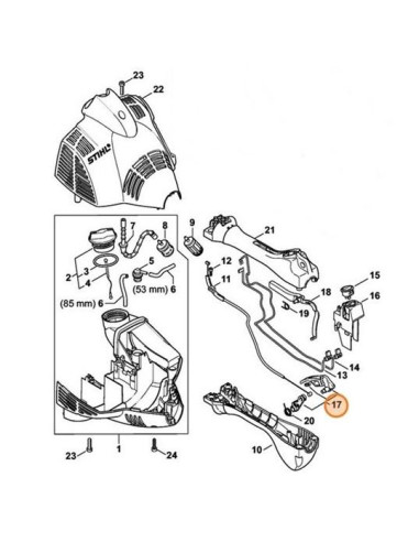 Gatillo principal acelerador STIHL