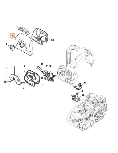 Tapa del filtro de aire STIHL