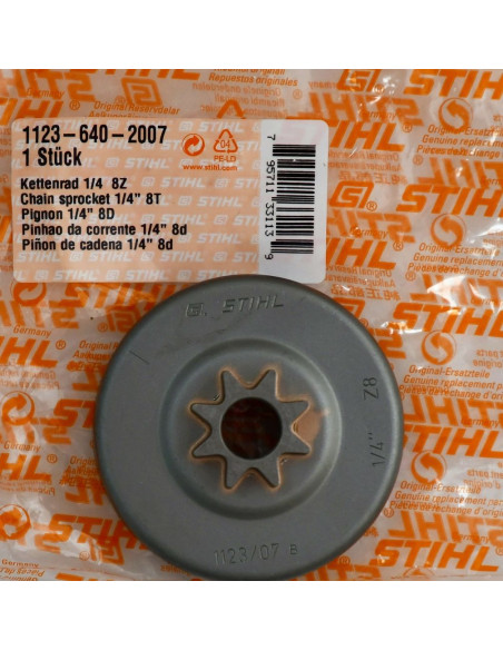 Piñon de cadena1/4" 8d STIHL