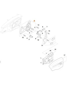 Placa de fijación STIHL 2