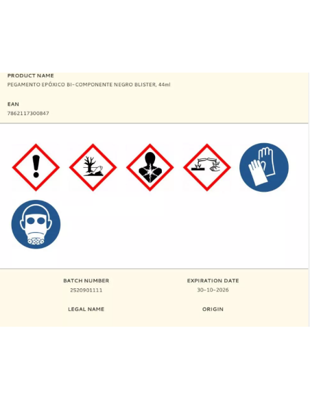Epoxico clásico negro 44ml