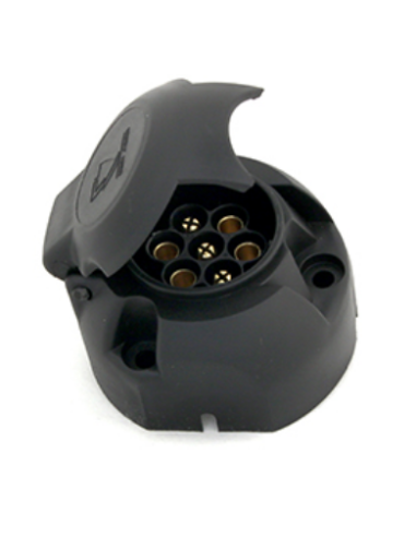 Base enchufe PVC 7 polos