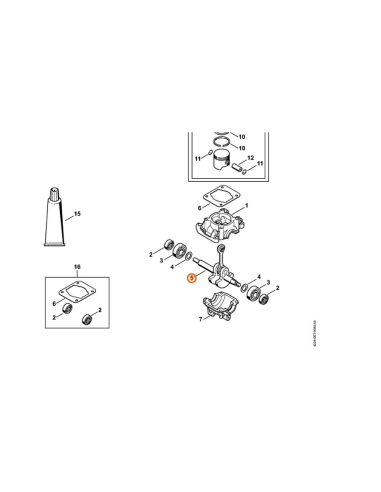 Cigüeñal soplador / triturador STIHL