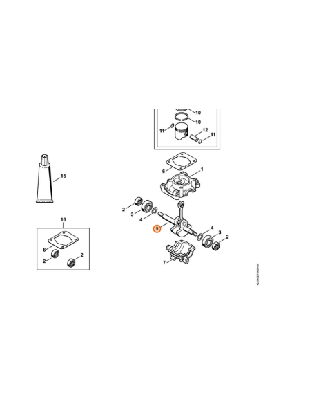 Cigüeñal soplador / triturador STIHL