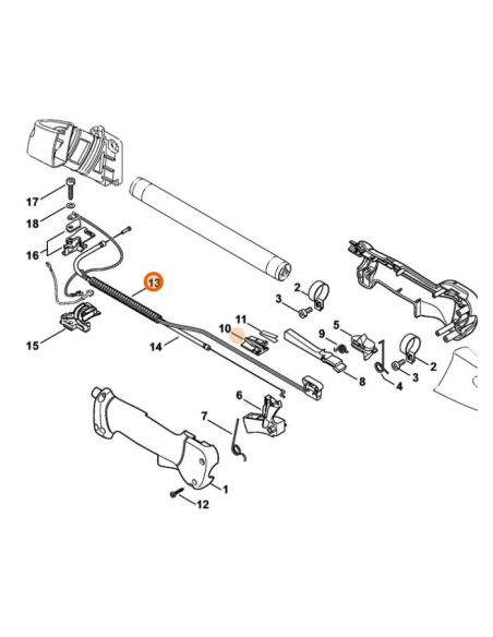 Cable de acelerador vareador STIHL