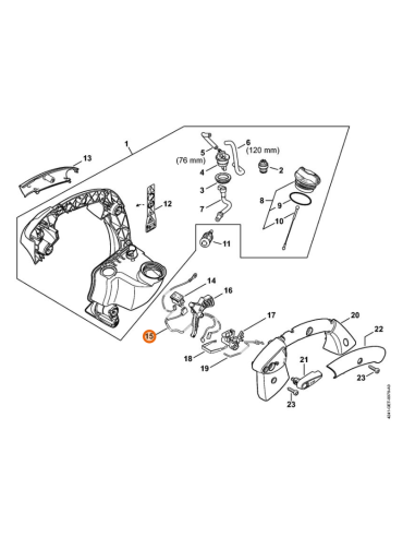 Mazo de cables eléctricos soplador STIHL