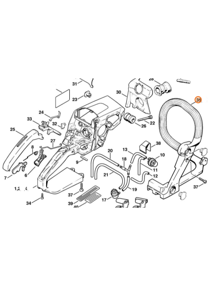 Manillar tubular motosierra STIHL