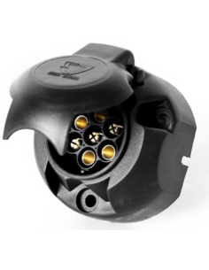 Base enchufe PVC 7 polos (Con desconexión antiniebla)