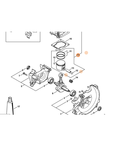 Pistón desbrozadora completo STIHL