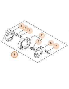 Embrague motor STIHL 4-MIX® STIHL 2
