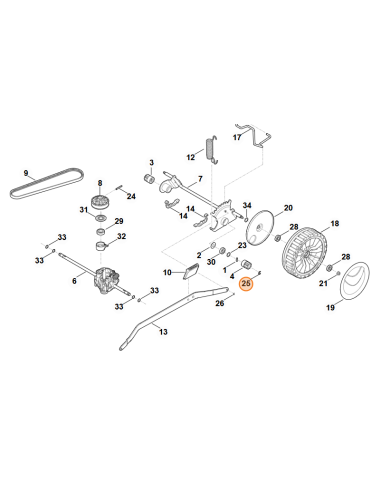 Clip de seguridad de 10mm STIHL