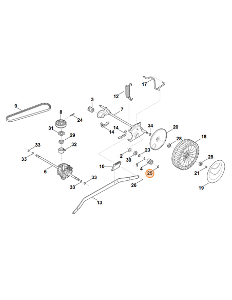 Clip de seguridad de 10mm STIHL