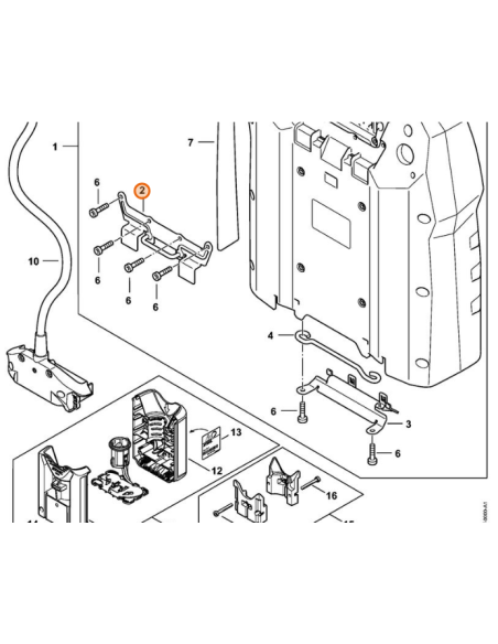 Soporte batería AR STIHL