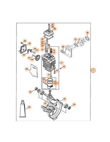 Motor aligerado 4-MIX® Ø 43mm STIHL