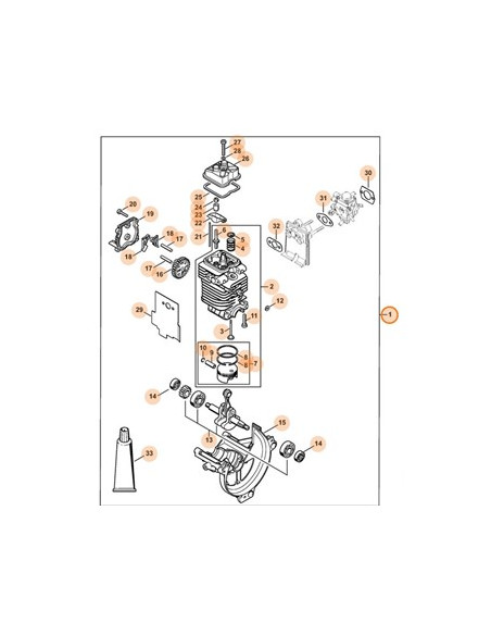 Motor aligerado 4-MIX® Ø 43mm STIHL