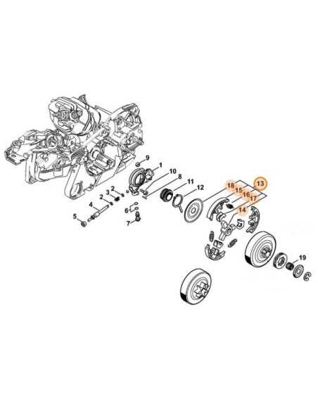 Embrague motosierra STIHL