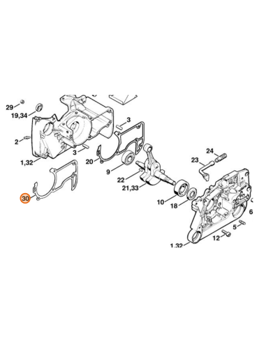 Junta cárter motor STIHL