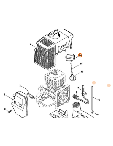 Tapón deposito combustible STIHL