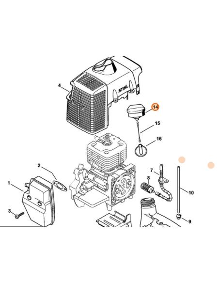 Tapón deposito combustible STIHL