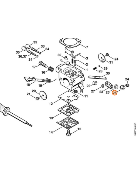 Perno carburador STIHL