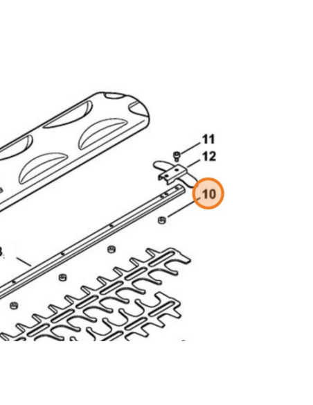 Casquillo deslizamiento cuchillas cortasetos STIHL