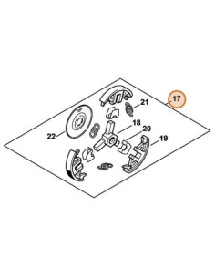 Conjunto de embrague motosierra STIHL 2