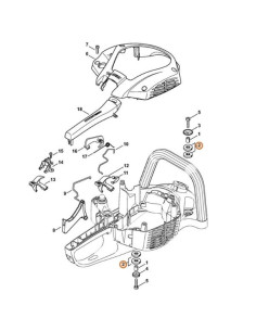 Juego de silentblock Cortasetos STIHL 2