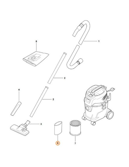 Filtro Aspiradora en mojado STIHL