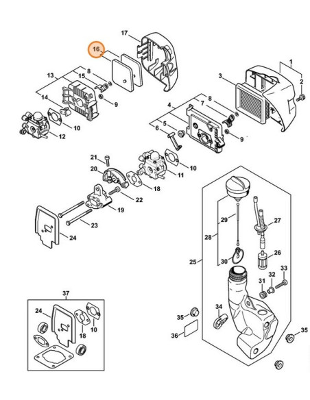 Juego de filtros de aire multimotor STIHL