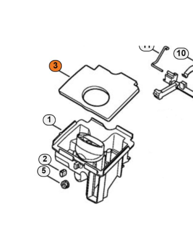 Filtro de aire motosierra STIHL