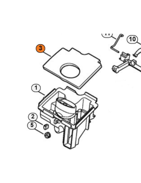 Filtro de aire motosierra STIHL