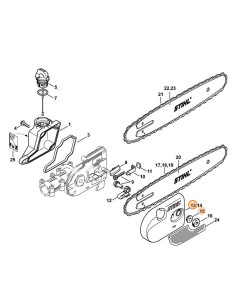 Tapa del piñón de cadena de podadora STIHL HT 2